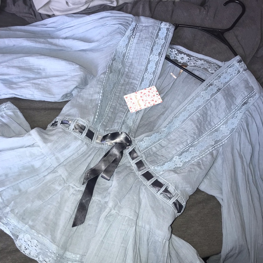 Brand new Free People Sky Blue Blouse